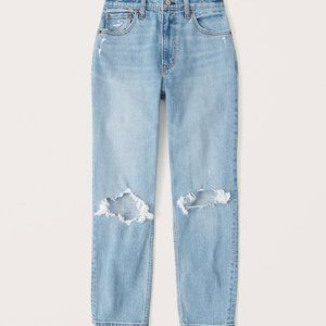 Abercrombie high rise Curve Love mom jeans